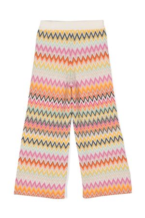 pantalone in lana multicolor MISSONI KIDS | MV6B10W0028999